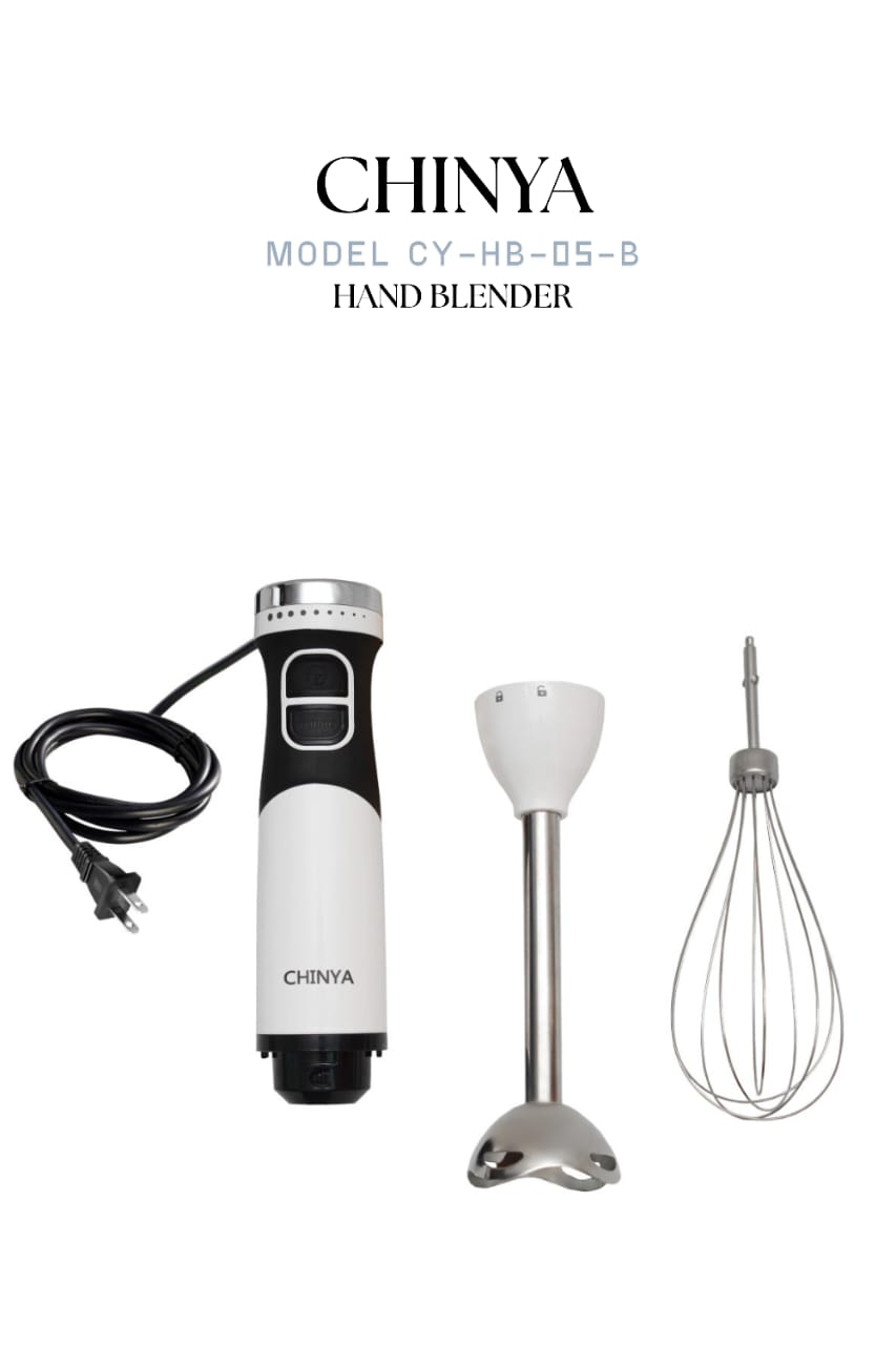 Chinya Hand Blender CY-HB-05-B – Powerful & Multi-Functional