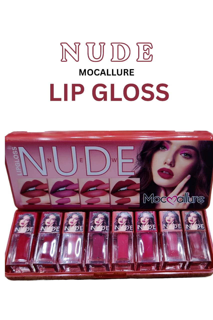 Mocallure Nude Lip Gloss Set – 8 Shades