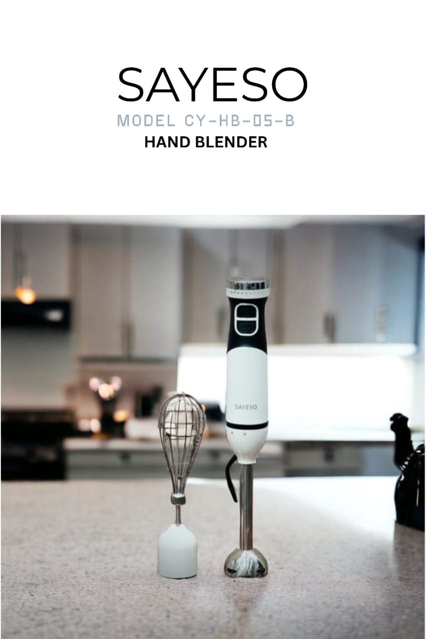 Sayeso Hand Blender – Powerful 2-in-1 Mixer & Whisk