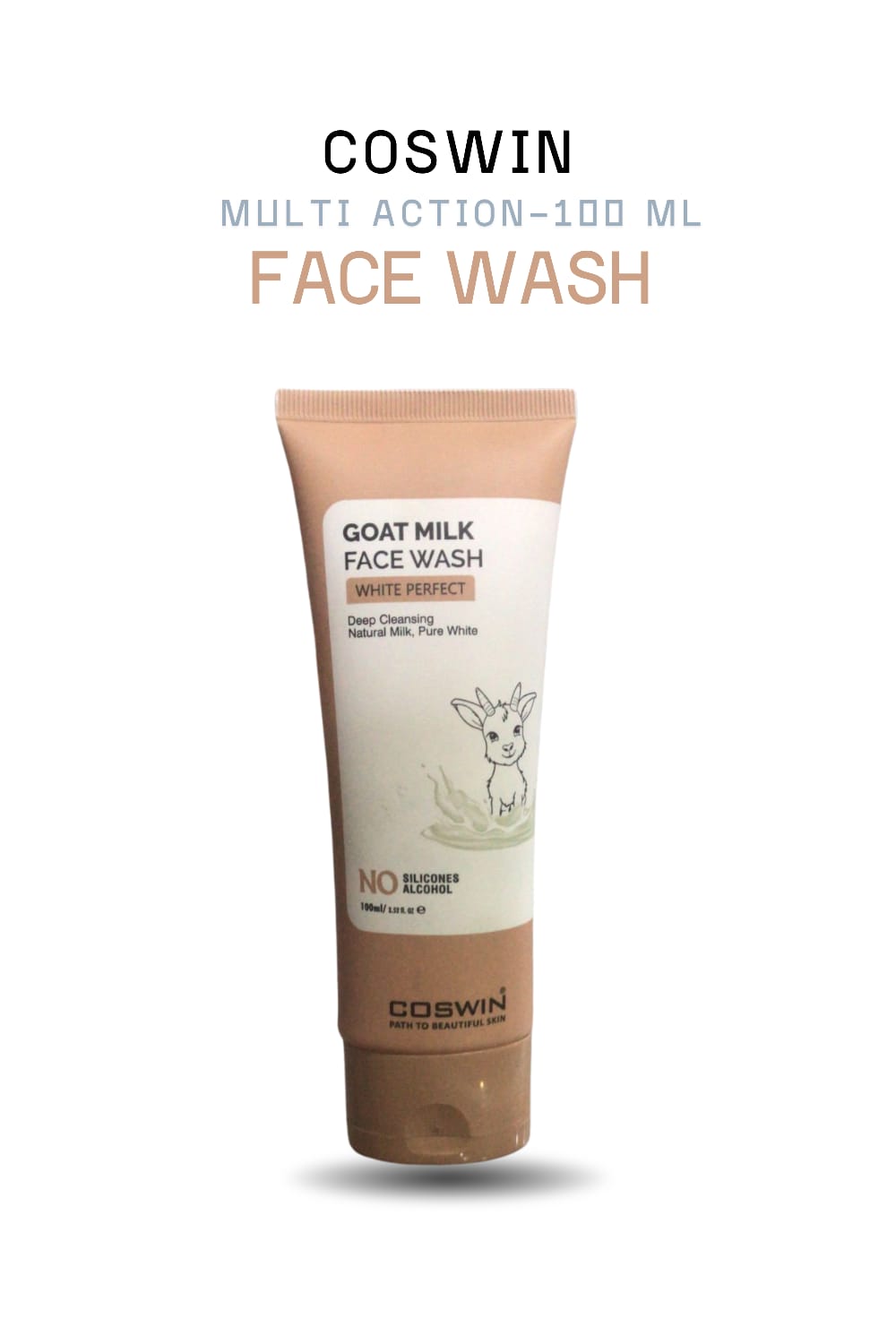 Coswin Facewash – Charcoal & Milk White