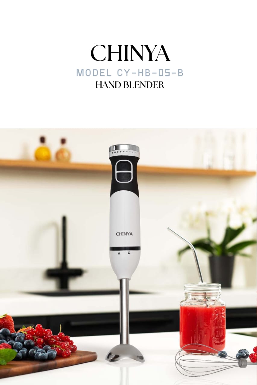 Chinya Hand Blender CY-HB-05-B – Powerful & Multi-Functional